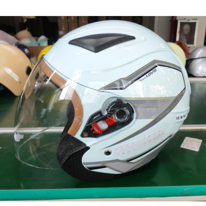 LOVIS/LOVSI ABS 3C certificat, cască de motocicletă 3/4, pentru toate anotimpurile, unisex pentru adulți, siguranță în trafic