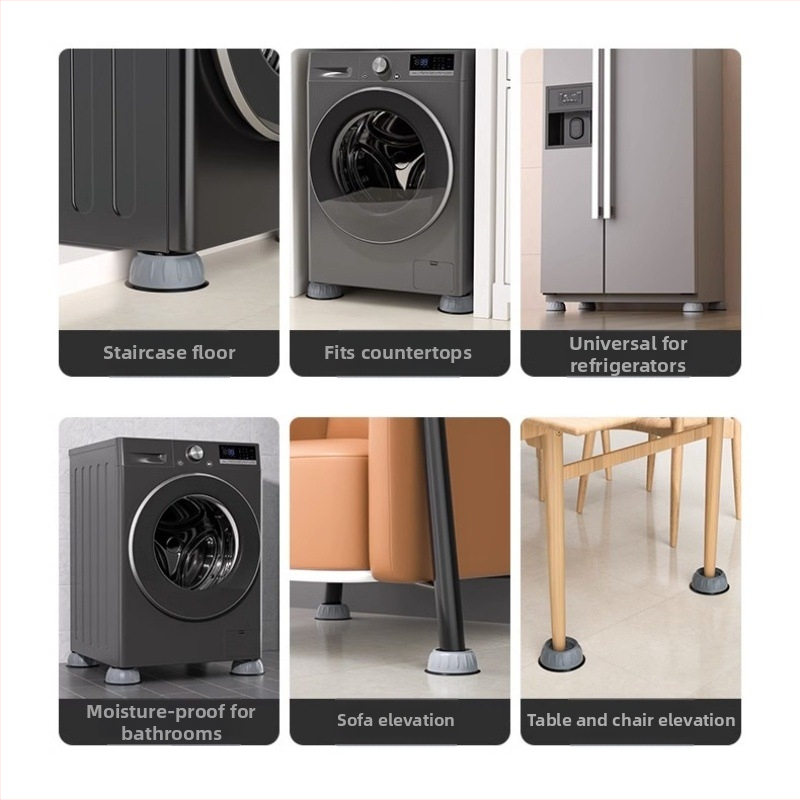 Skalbimo mašinos pagrindas padas | neslystantis, plastmasos medžiaga, modernus minimalistinis stilius, skirtas skalbimo mašinoms