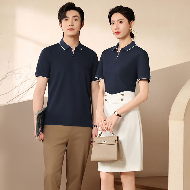 Wikatu Polo риза с къс ръкав, тясна кройка, памук-полиестер смес 74.1% памук и 25.9% полиестер, дишаща и влагоотвеждаща материя, колажен дизайн, летен бизнес стил