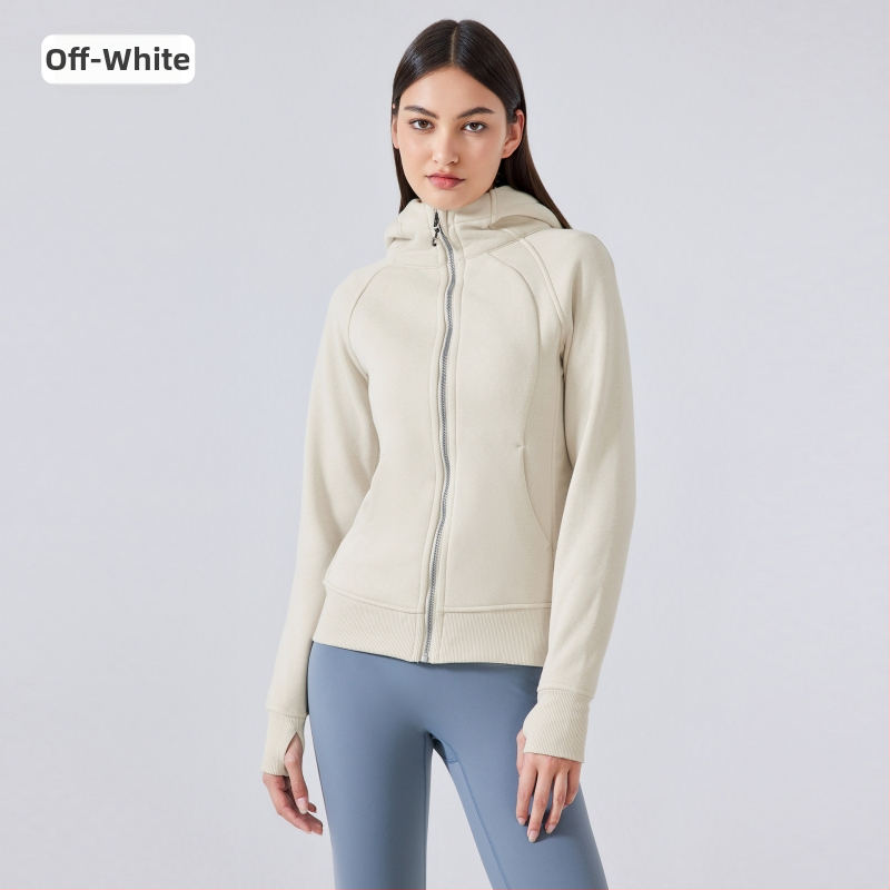 Moteriška sportinė striukė su gobtuvu žiemai – tankus medvilnės mišinio audinys, stovinti apykaklė, ilgos rankovės DJ028