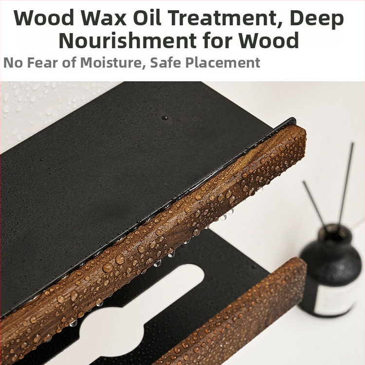 Hammasharja hoidja, seinale paigaldus, puurimise vajaduseta, Space alumiinium + kõva puit, koos suuloputuskausi hoidja ja paberrätiku hoidjaga, kaubamärk Darxinee