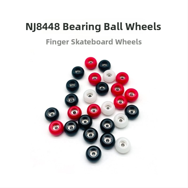 Pirštų skateboard ratukai su rutuliniais guoliais, nerūdijančio plieno guoliai, rankų darbo, profesionalūs