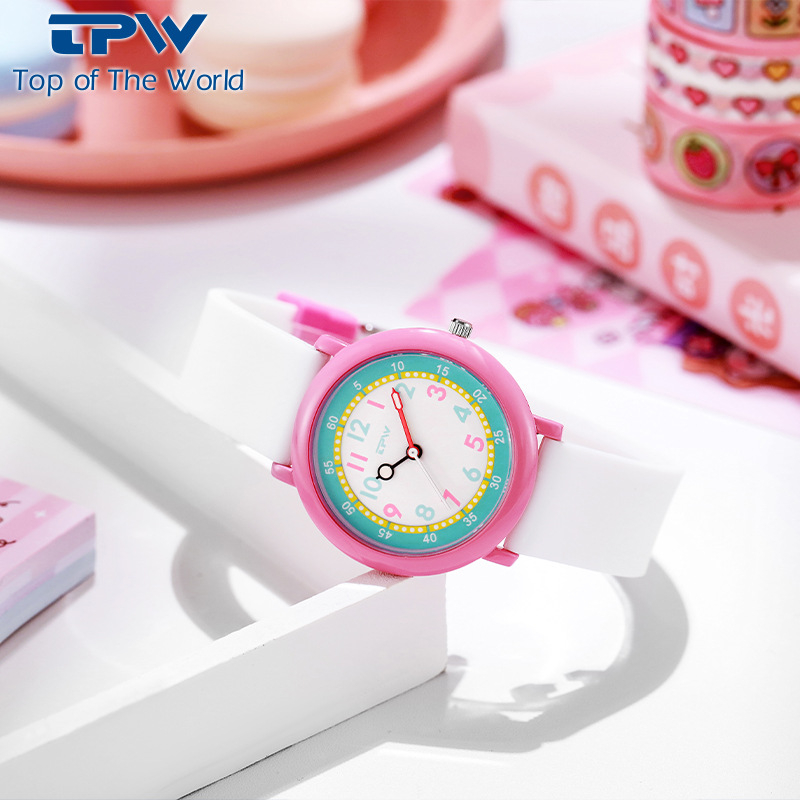 Analog kvarts käekell helgiva dialiga, silikoonrihm, sulamikorpus, sibula kujuline kroon.