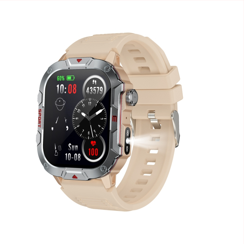 Vyrų lauko sporto išmanusis laikrodis QX11 - Bluetooth skambučiai, širdies ritmas, kraujospūdis, deguonies kiekis kraujyje, 2,01 colių TFT ekranas