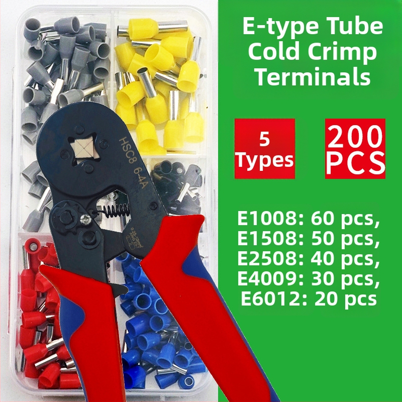 Weilian krimpt terminalas, Europos stiliaus vamzdinio tipo terminalas, iš anksto izoliuotas, dėžutėje pakuotas rinkinys