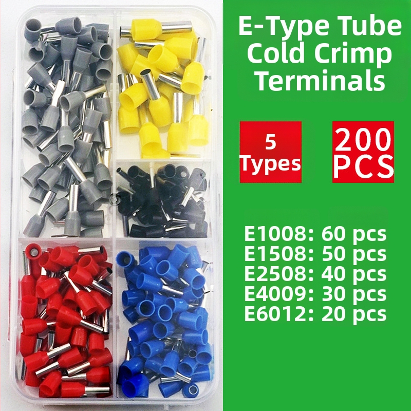Weilian krimpt terminalas, Europos stiliaus vamzdinio tipo terminalas, iš anksto izoliuotas, dėžutėje pakuotas rinkinys
