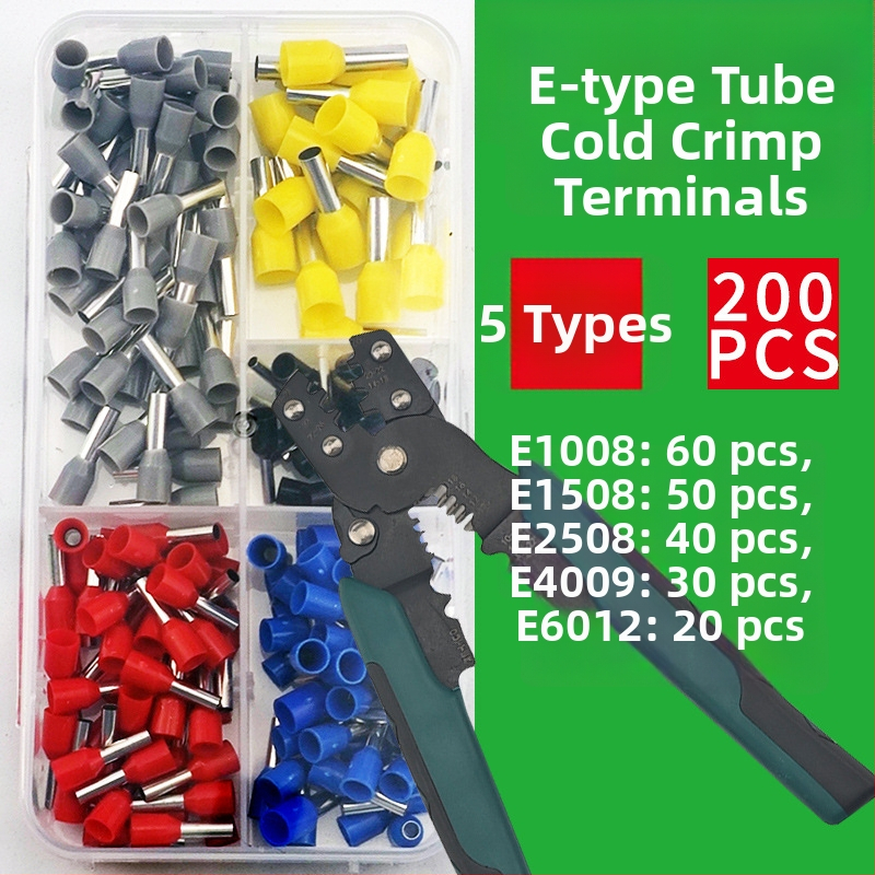 Weilian krimpt terminalas, Europos stiliaus vamzdinio tipo terminalas, iš anksto izoliuotas, dėžutėje pakuotas rinkinys