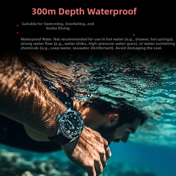 NORTH EDGE nardymo laikrodis su saulės energijos kvarciniu mechanizmu, atsparus vandeniui iki 100 m, pasukamas chronografijos bezelis, gumos juosta