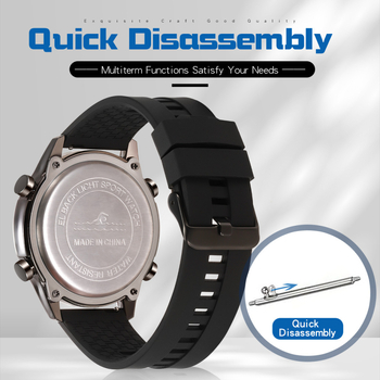 Sporta pulkstenis ar silikona siksnu, elektroniskais mehānisms, 50 m ūdensizturīgs, numeriskais displejs, sveķu korpuss