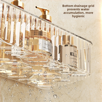 Plastikinis sieninis vonios laikiklis, 1 lygis, modelis -985