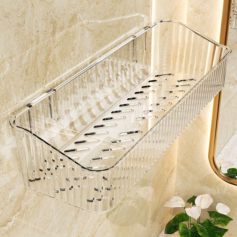 Plastikinis sieninis vonios laikiklis, 1 lygis, modelis -985