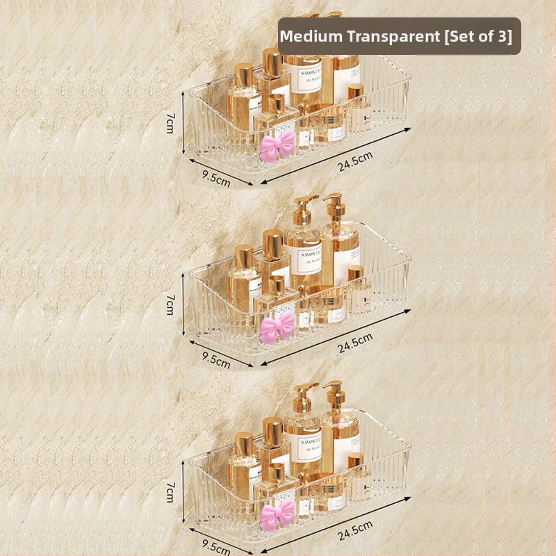 Plastikinis sieninis vonios laikiklis, 1 lygis, modelis -985