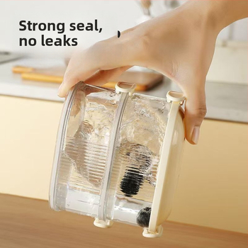 Prieskonių laikymo dėžutė - sandarus plastikinis indelis, šiuolaikinis minimalistinis stilius, modelis Seasoning Storage (SKU 32312)