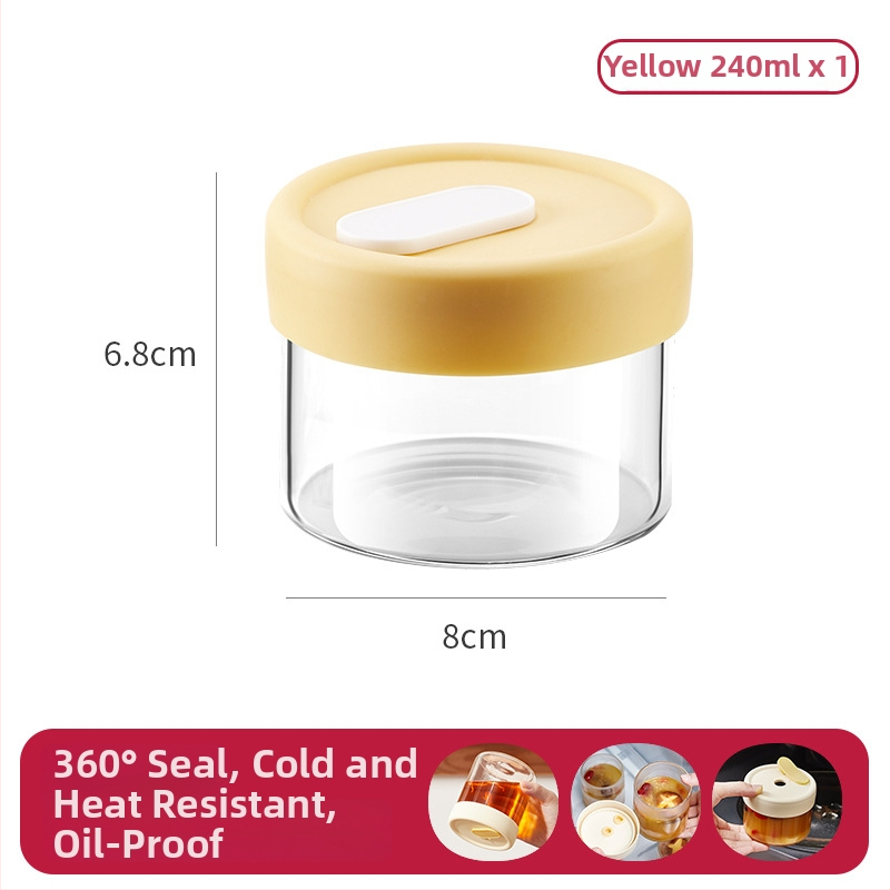 Aukštos borosilikatinio stiklo cilindrinė sriubos laikymo dėžutė su spaustu logotipu ir pritaikymu