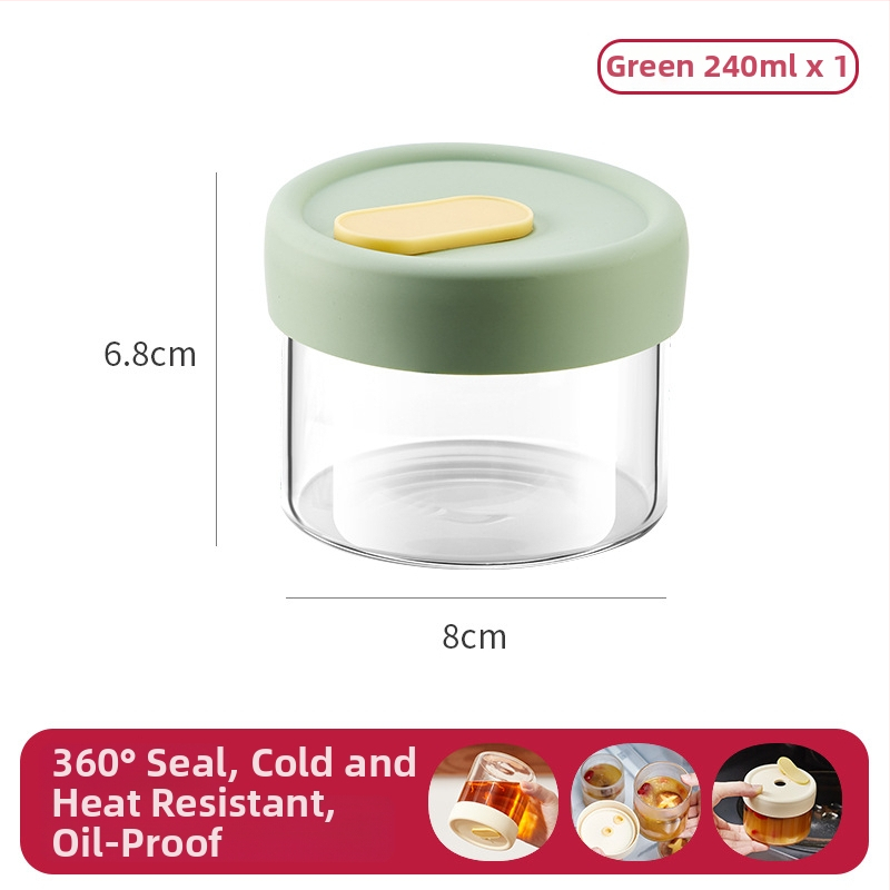 Aukštos borosilikatinio stiklo cilindrinė sriubos laikymo dėžutė su spaustu logotipu ir pritaikymu