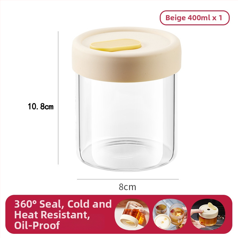 Aukštos borosilikatinio stiklo cilindrinė sriubos laikymo dėžutė su spaustu logotipu ir pritaikymu