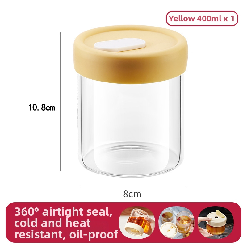 Aukštos borosilikatinio stiklo cilindrinė sriubos laikymo dėžutė su spaustu logotipu ir pritaikymu