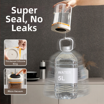 PET plastikoje pagamintas vakuuminis sandėliavimo indas, maisto kokybės, kvadratinė forma, 301–500 ml, skirtas kavos pupelėms ir grūdams