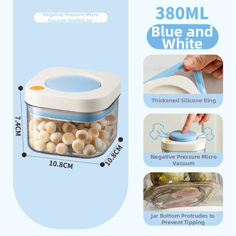 PET plastikoje pagamintas vakuuminis sandėliavimo indas, maisto kokybės, kvadratinė forma, 301–500 ml, skirtas kavos pupelėms ir grūdams