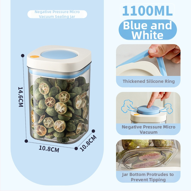 PET plastikoje pagamintas vakuuminis sandėliavimo indas, maisto kokybės, kvadratinė forma, 301–500 ml, skirtas kavos pupelėms ir grūdams