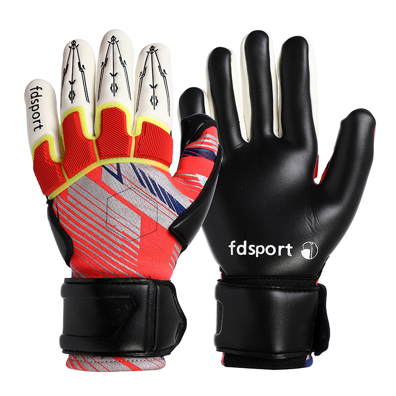 Flying Shield 8.0 väravavahi käekindad, ilma sõrmede kaitse, libisemiskindlad, kulumiskindlad, lame peopesa sisemise õmblusega, 4 mm lateks