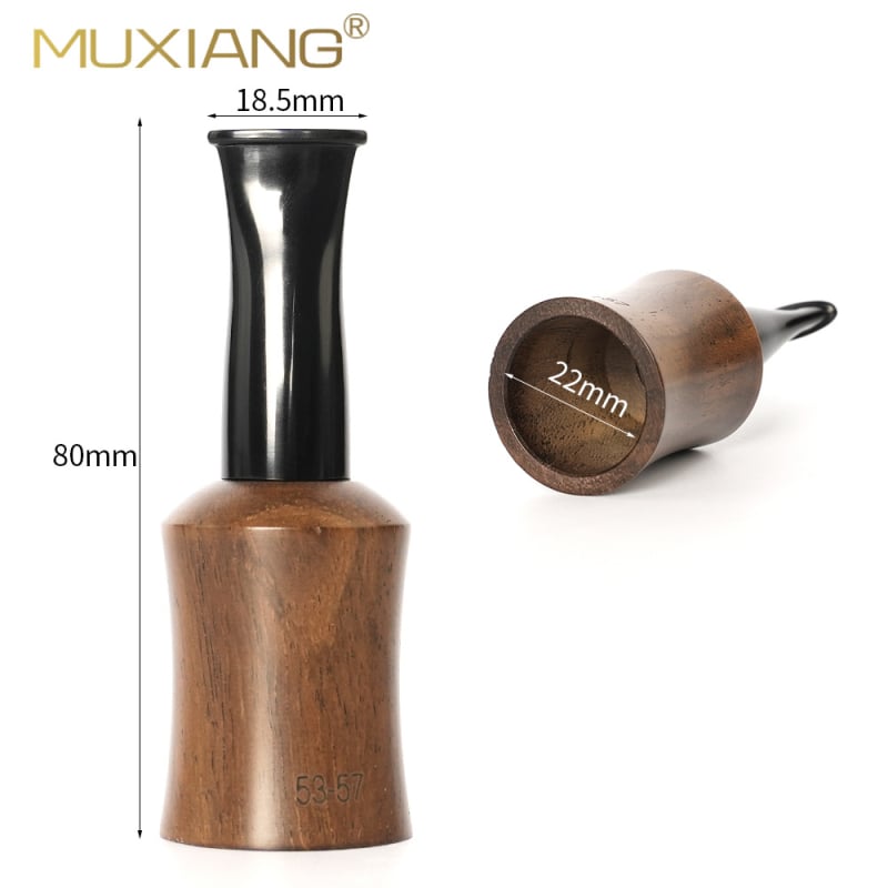 Мундштук за пура от розово дърво и абанос, персонализируем, с ръководство, прост стил