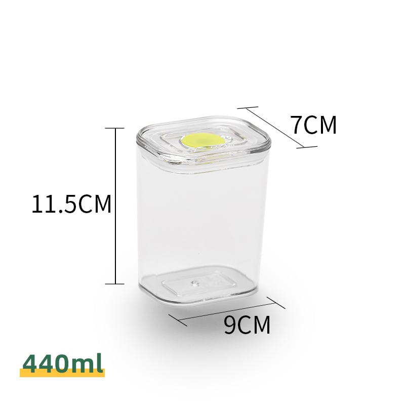 Кухненска кутия за съхранение в хладилник – пластмасова, запечатваща, за плодове, зеленчуци и зърнени храни