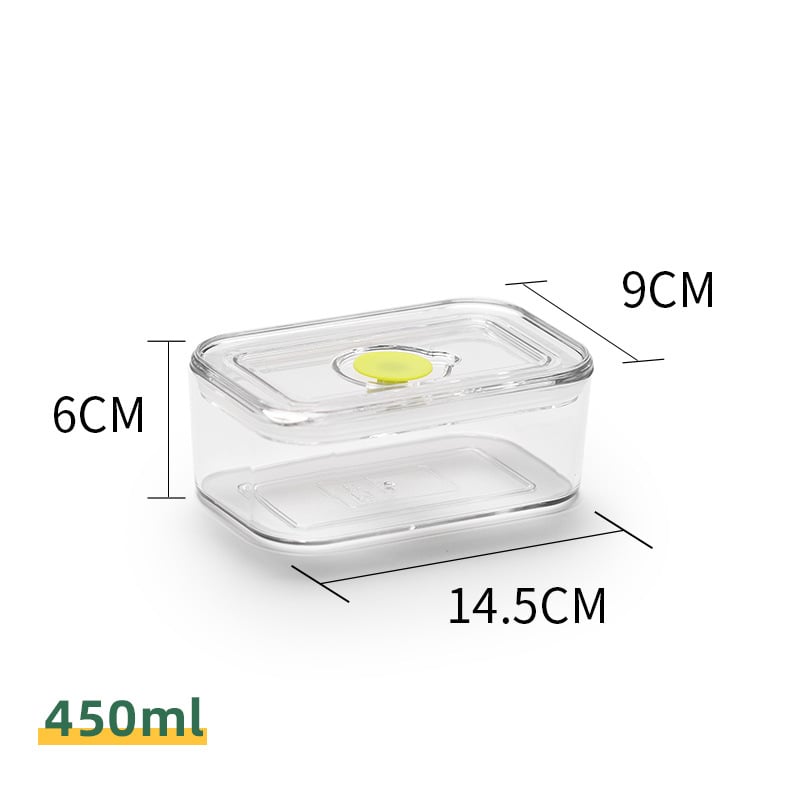 Кухненска кутия за съхранение в хладилник – пластмасова, запечатваща, за плодове, зеленчуци и зърнени храни