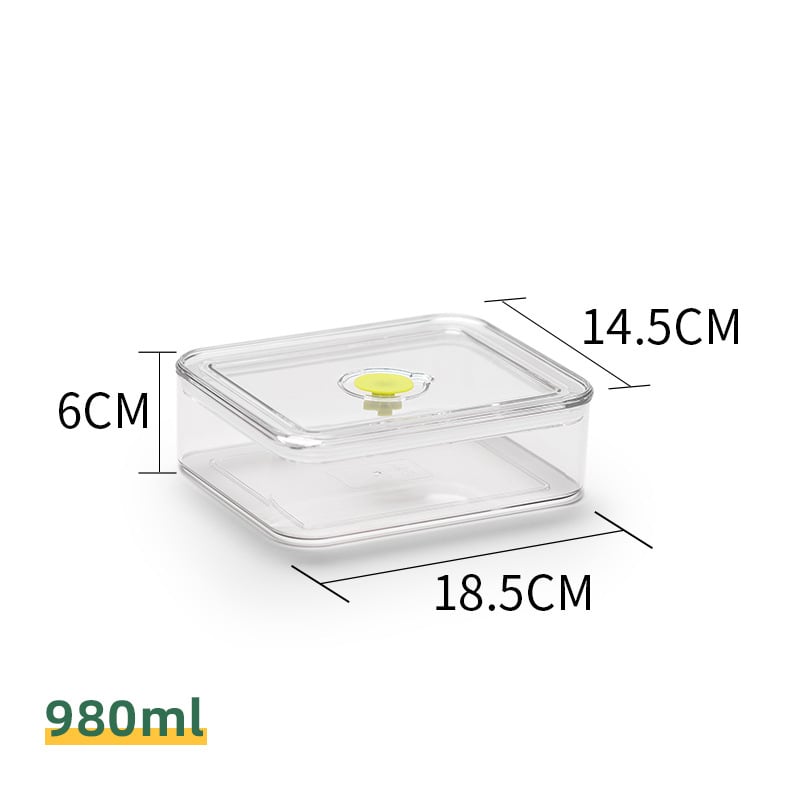 Кухненска кутия за съхранение в хладилник – пластмасова, запечатваща, за плодове, зеленчуци и зърнени храни