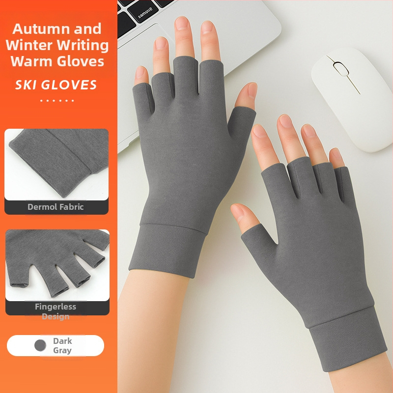 Flīsa velosipēdu cimdi, īsi pirksti, vidēja biezuma, unisex, sportam un braukšanai ar velosipēdu