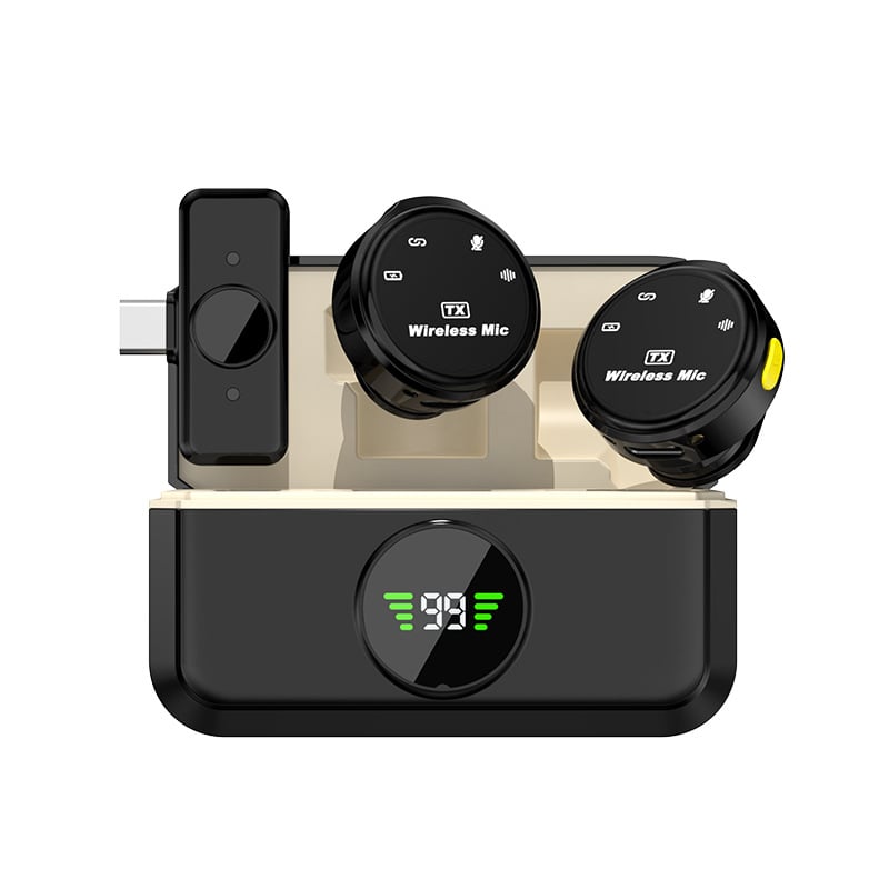 Q9 bežični lavalier mikrofon za livestream i snimanje videa na mobitelu — Bluetooth 5.3, 20Hz–20kHz, SNR ≥60dB, trajanje baterije 6–8h