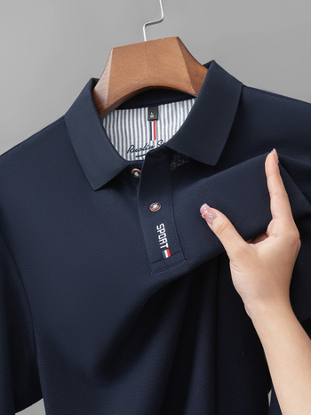 Поло риза с дълги ръкави, 100% памук, редовна кройка, бродерия, зима