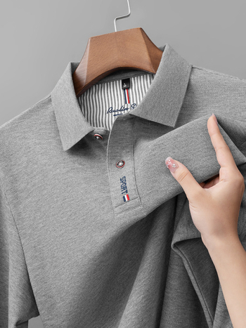 Поло риза с дълги ръкави, 100% памук, редовна кройка, бродерия, зима