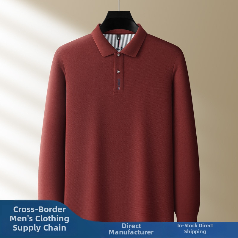 Polo särk pikkade uksadega, 100% puuvill, regulaarne lõige, tikand, talvehooaeg