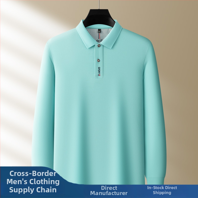 Polo särk pikkade uksadega, 100% puuvill, regulaarne lõige, tikand, talvehooaeg