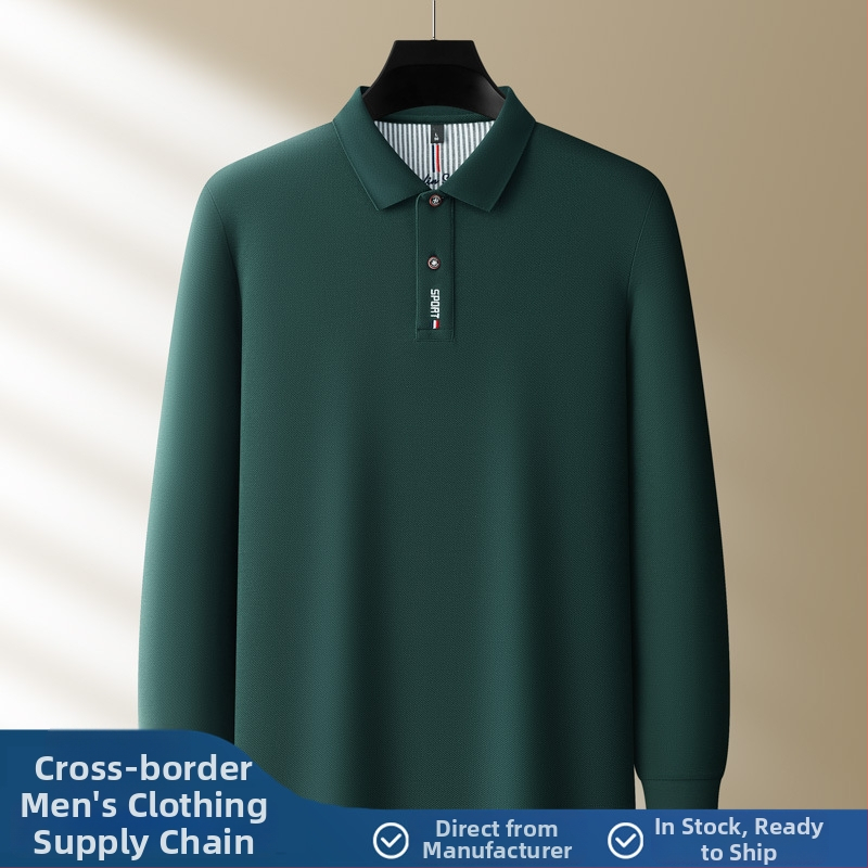 Polo särk pikkade uksadega, 100% puuvill, regulaarne lõige, tikand, talvehooaeg