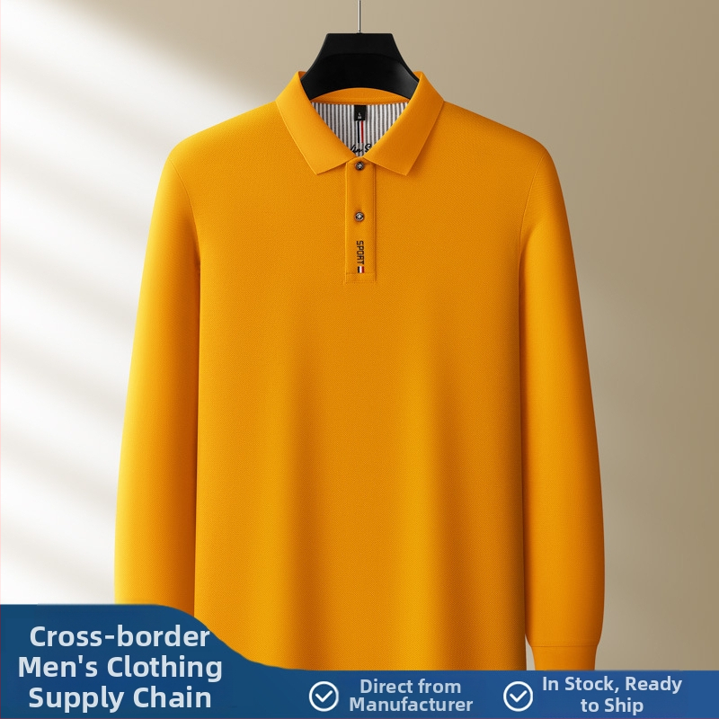 Polo särk pikkade uksadega, 100% puuvill, regulaarne lõige, tikand, talvehooaeg