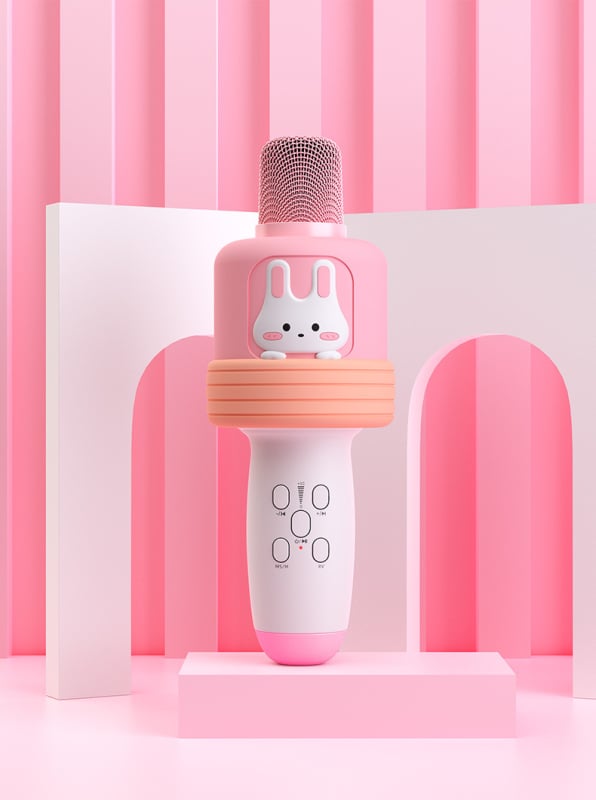 Karaoke mikrofon i zvučnik sve-u-jednom – Model K7, Bluetooth 5.3, ugrađena baterija, raspon frekvencija 20 Hz–20 kHz, SNR ≥75 dB