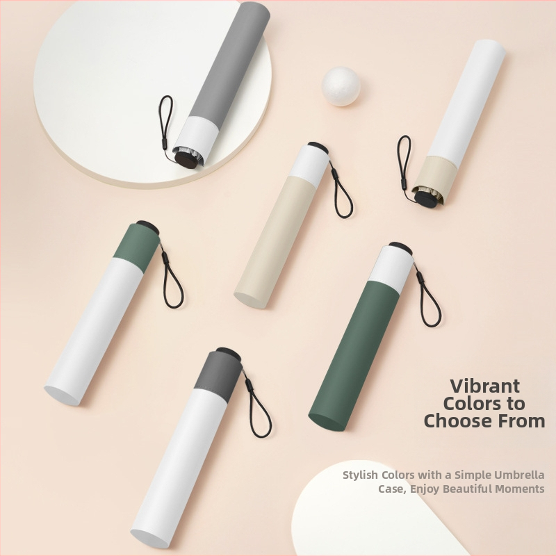 Labai lengvas saulės skėtis su 6 šereliais, aliuminio kotas, 210T poliesterio gaubtas, rankinis atidarymas uždarymas, UV apsauga UPF > 50