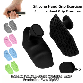 Rankos stiprinimo įrankis su silikono delnų apsauga, neslīdinti rankena, tinkamas kasdienėms treniruotėms