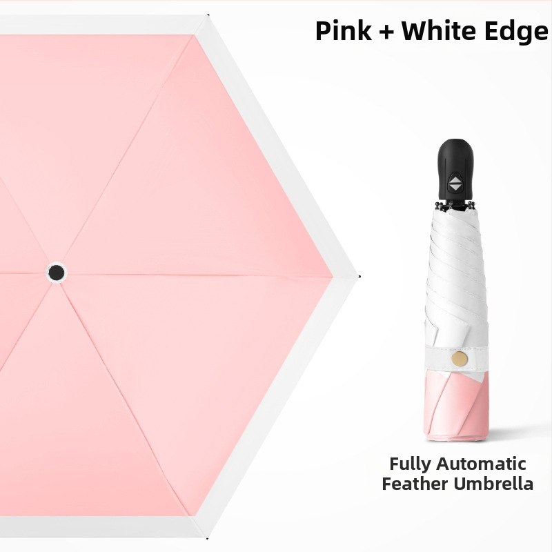 Ultra lengvas sulankstomas skėtis su automatinio atidarymo, pusautomatinio uždarymo, 6 rėmo dalių lydinio rėmas, plieninis kotas, 30D ultra plonas lipdytas audinys