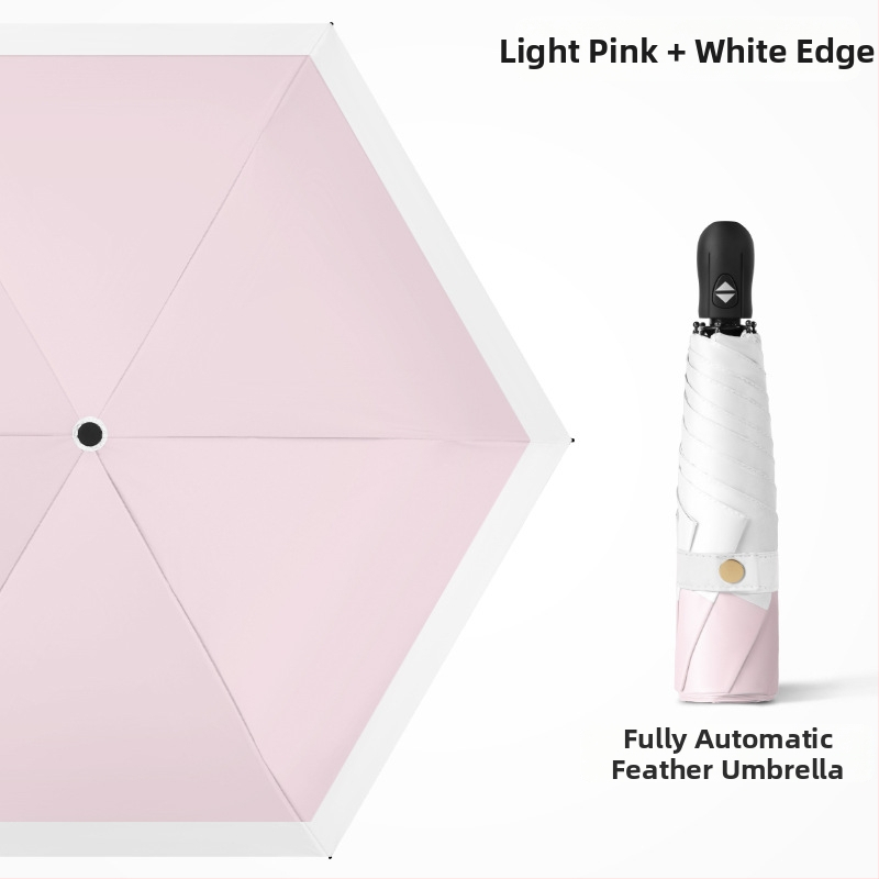 Ultra lengvas sulankstomas skėtis su automatinio atidarymo, pusautomatinio uždarymo, 6 rėmo dalių lydinio rėmas, plieninis kotas, 30D ultra plonas lipdytas audinys