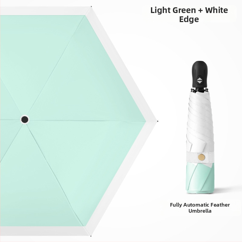 Ultra lengvas sulankstomas skėtis su automatinio atidarymo, pusautomatinio uždarymo, 6 rėmo dalių lydinio rėmas, plieninis kotas, 30D ultra plonas lipdytas audinys