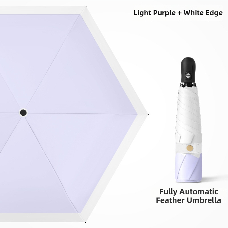 Ultra lengvas sulankstomas skėtis su automatinio atidarymo, pusautomatinio uždarymo, 6 rėmo dalių lydinio rėmas, plieninis kotas, 30D ultra plonas lipdytas audinys