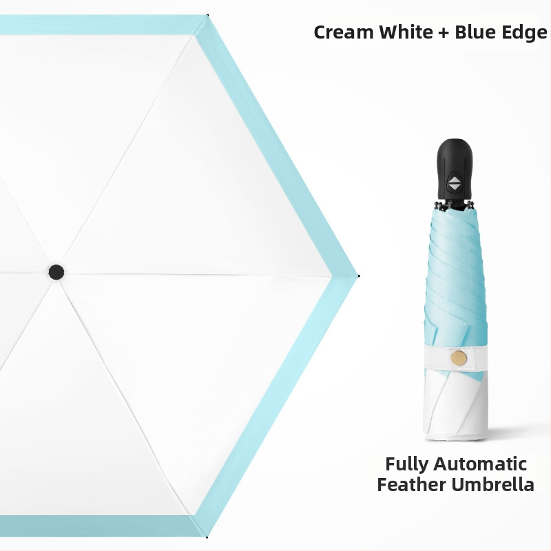 Ultra lengvas sulankstomas skėtis su automatinio atidarymo, pusautomatinio uždarymo, 6 rėmo dalių lydinio rėmas, plieninis kotas, 30D ultra plonas lipdytas audinys