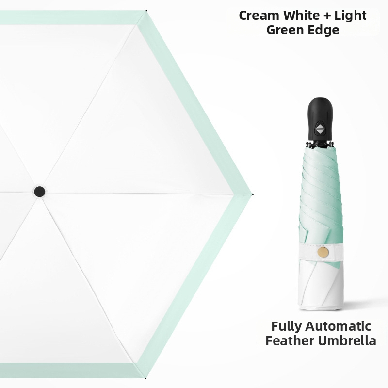 Ultra lengvas sulankstomas skėtis su automatinio atidarymo, pusautomatinio uždarymo, 6 rėmo dalių lydinio rėmas, plieninis kotas, 30D ultra plonas lipdytas audinys