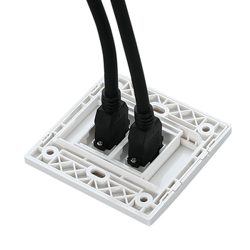 HDMI ligzda tipa 86 sienas uzstādīšanai, 4K HDMI, divportu