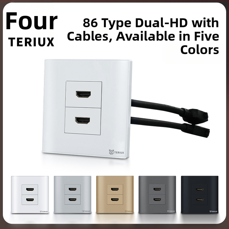 HDMI utičnica tipa 86 za ugradnju u zid, 4K HDMI, dvostruki port