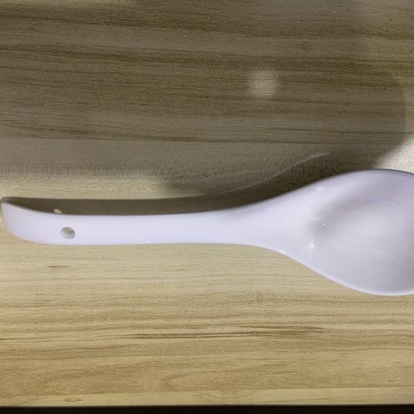 Lingură de supă din ceramică - design modern minimalist, pentru adulți, rezistentă la temperaturi înalte, imprimare de logo disponibil