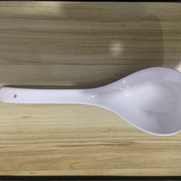 Lingură de supă din ceramică - design modern minimalist, pentru adulți, rezistentă la temperaturi înalte, imprimare de logo disponibil